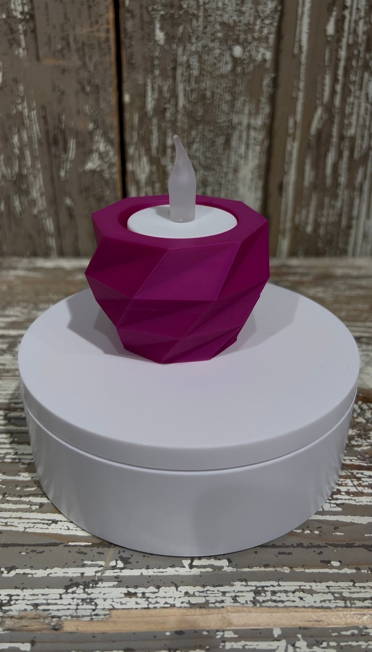 Low-Poly-Teelicht