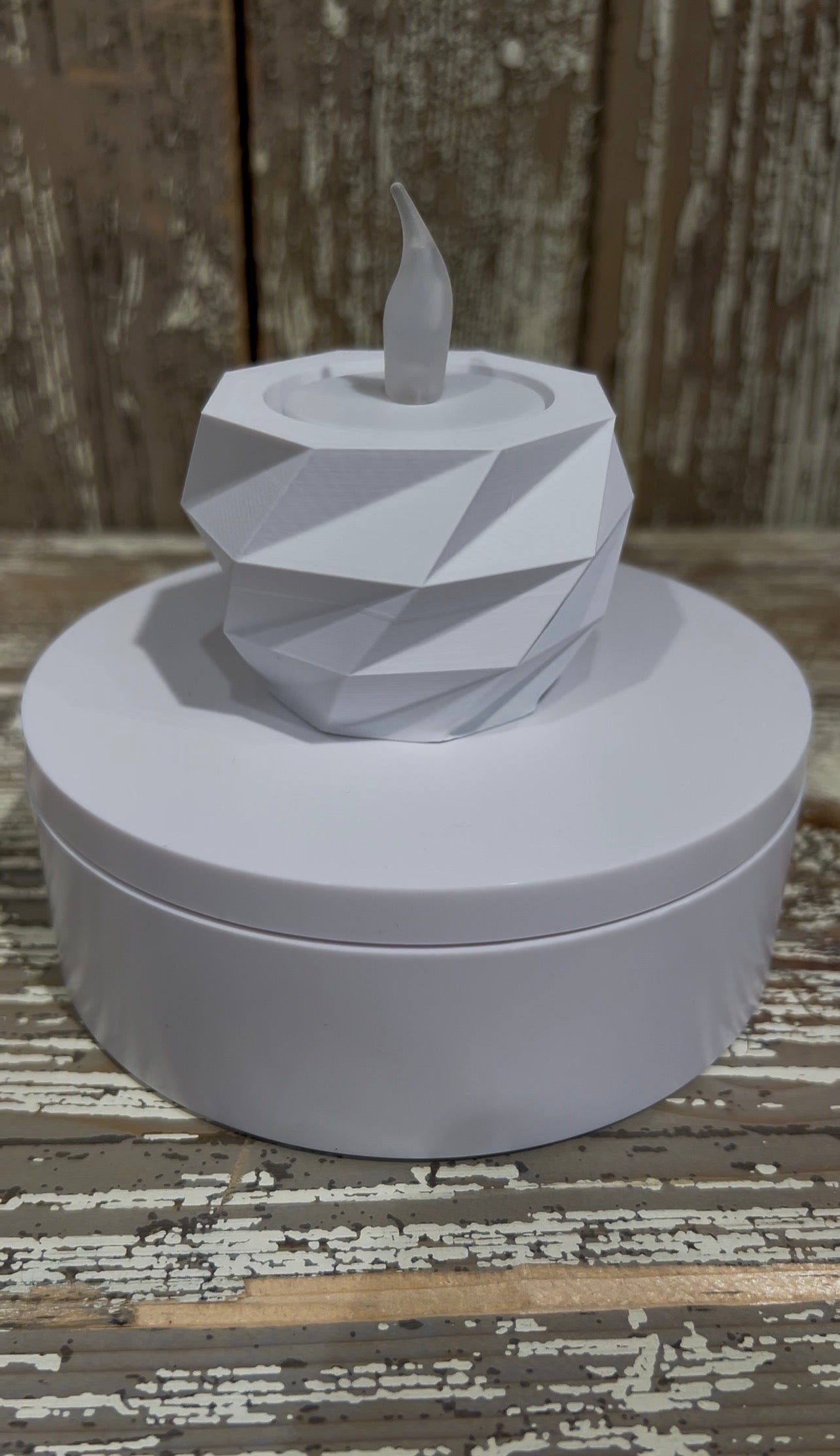 Low-Poly-Teelicht